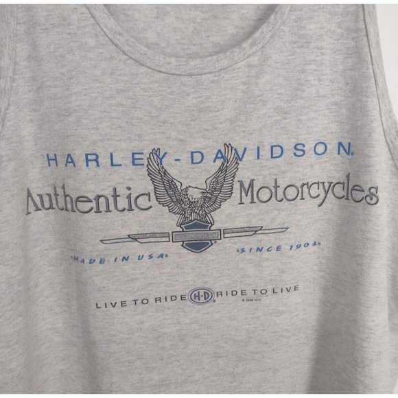 VTG 90s Harley-Davidson Visalia California Eagle Mountain Tank T-Shirt Men XL - Picture 3 of 10